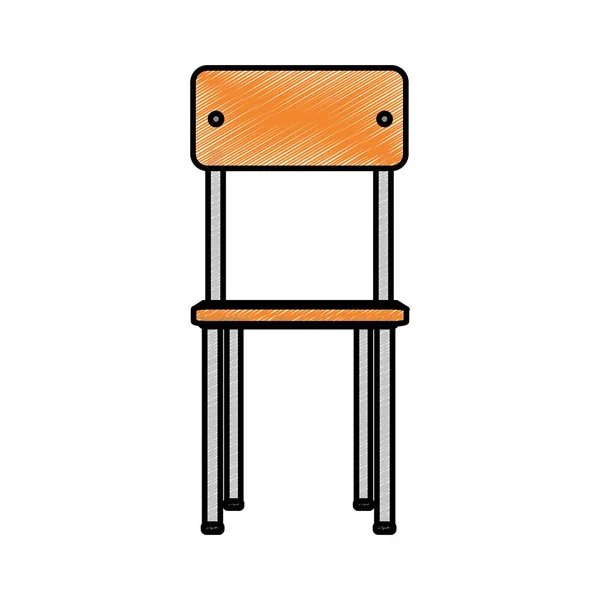 Projeto da cadeira da escola — Vetor de Stock