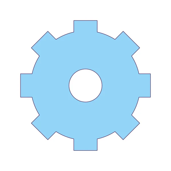 孤立した歯車の設計 — ストックベクタ