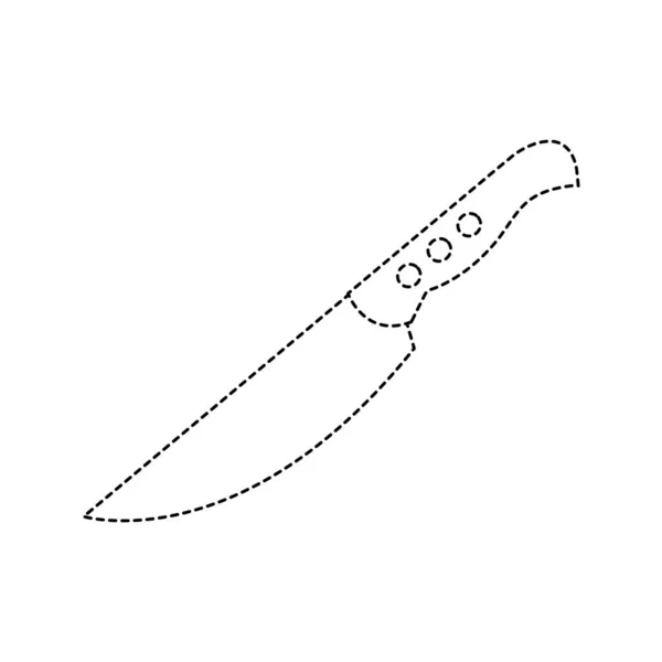 Изолированный дизайн ножа — стоковый вектор