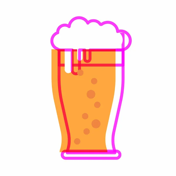 孤立的啤酒设计 — 图库矢量图片