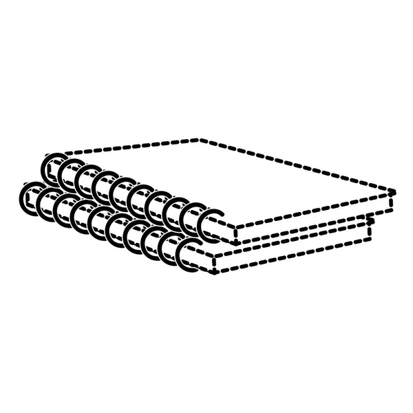 Conception de carnet isolé — Image vectorielle