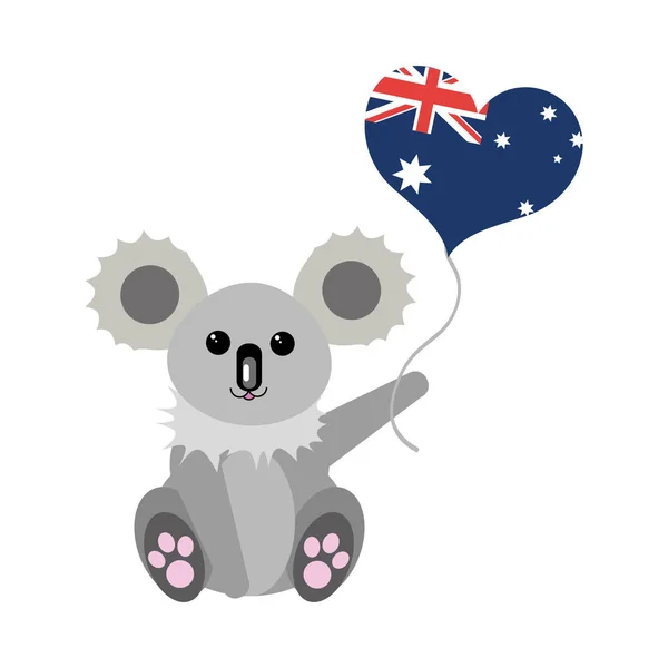 Дизайн коалы Австралии — стоковый вектор