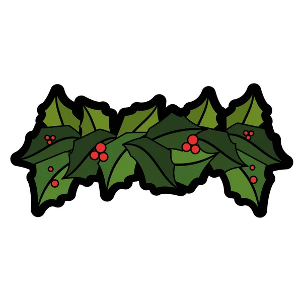 Design de flores de Natal — Vetor de Stock