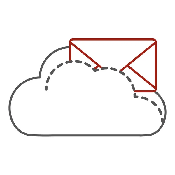 Cloud computing ontwerp — Stockvector