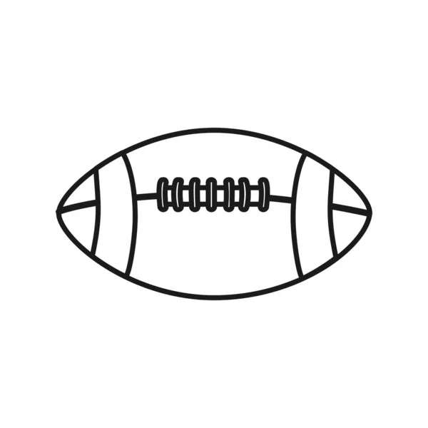 Conception de ballon de football américain — Image vectorielle