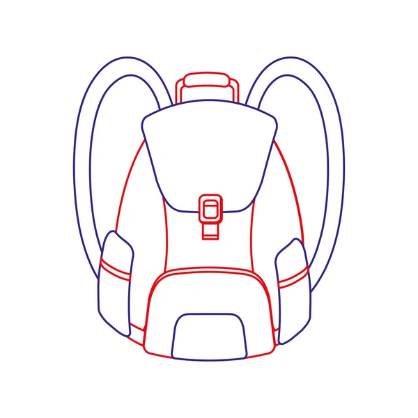 Isolierte Taschenkonstruktion — Stockvektor