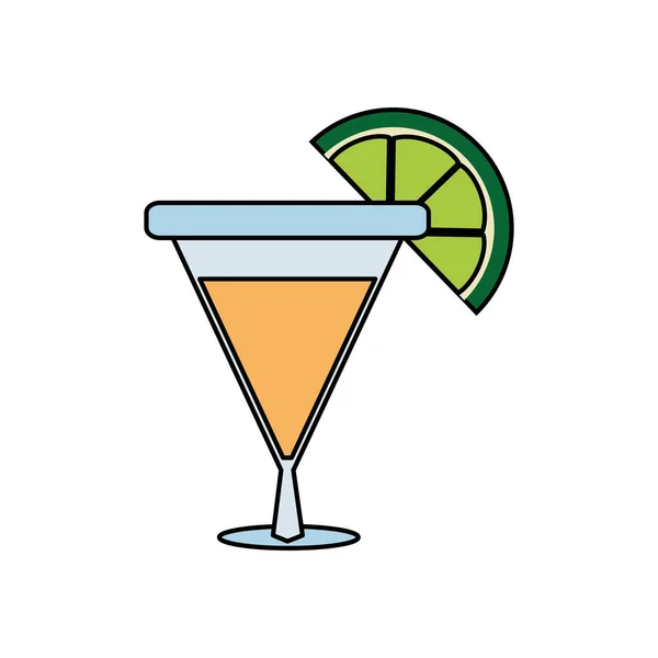 Cocktail Aus Alkoholgetränk Und Glas Thema Isolierten Design Vektor Illustration — Stockvektor