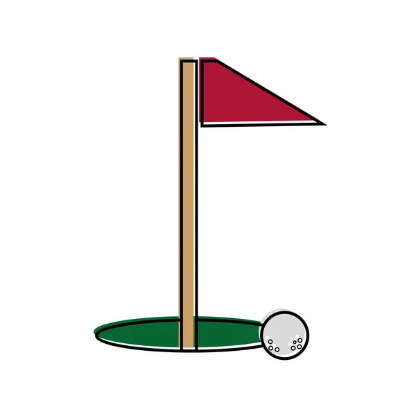 Design de bandeira de golfe —  Vetores de Stock