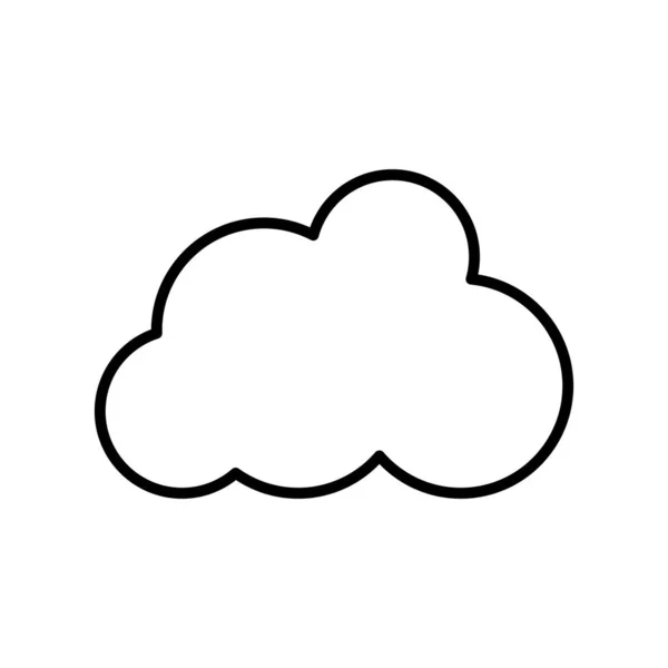 Lina fina natur moln Väder i himlen — Stock vektor