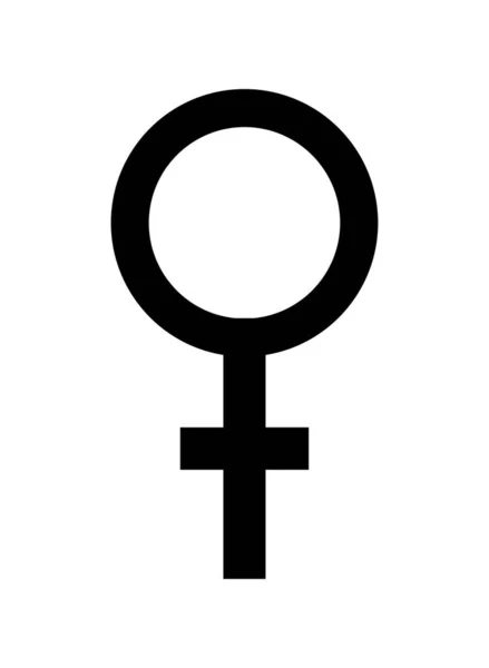 剪影妇女性别图形标志 — 图库矢量图片