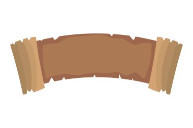 antika parşömen karikatür vektör çizim grafik tasarım