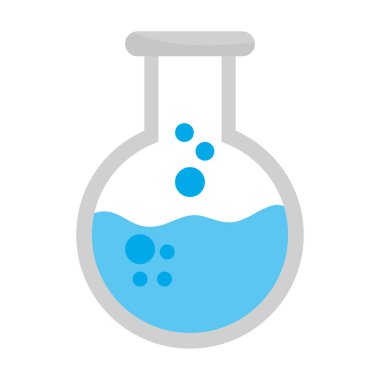 Kimya kabı karikatür vektör çizim grafik tasarım