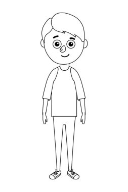 genç çocuk öğrenci vektör çizim grafik tasarım