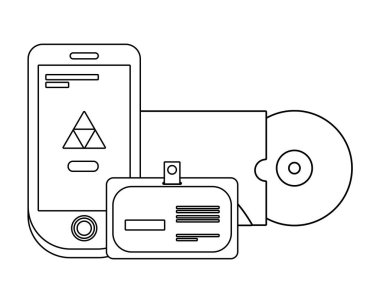 Kurumsal görsel kimlik akıllı telefon vektör çizim grafik tasarım