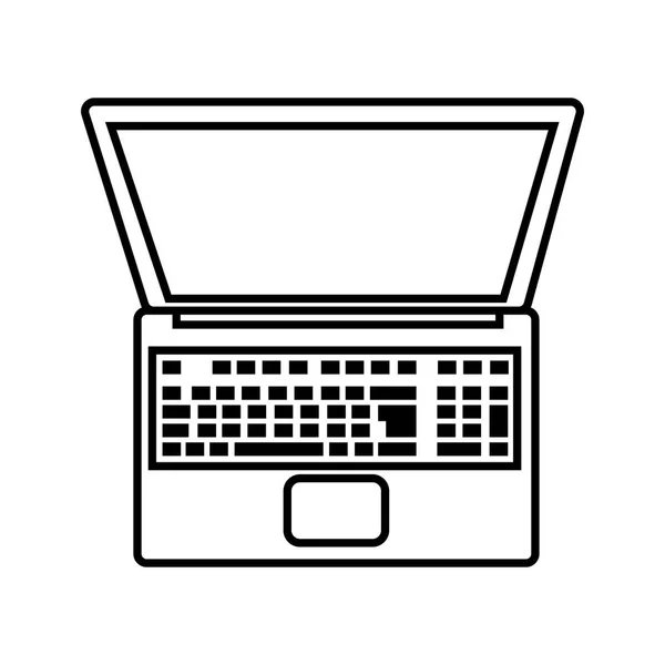 Τεχνολογία Laptop Κινούμενα Σχέδια Διανυσματικά Εικονογράφηση Γραφιστικής — Διανυσματικό Αρχείο
