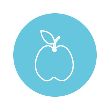 Elma meyve karikatür vektör çizim grafik tasarım