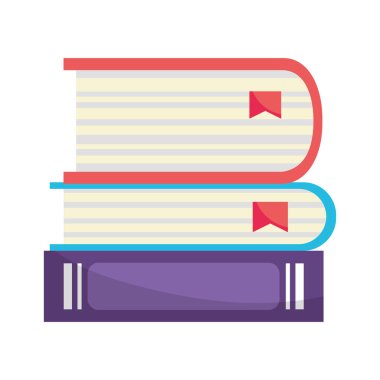 öğeleri kitaplar karikatür vektör çizim grafik tasarım eğitimi