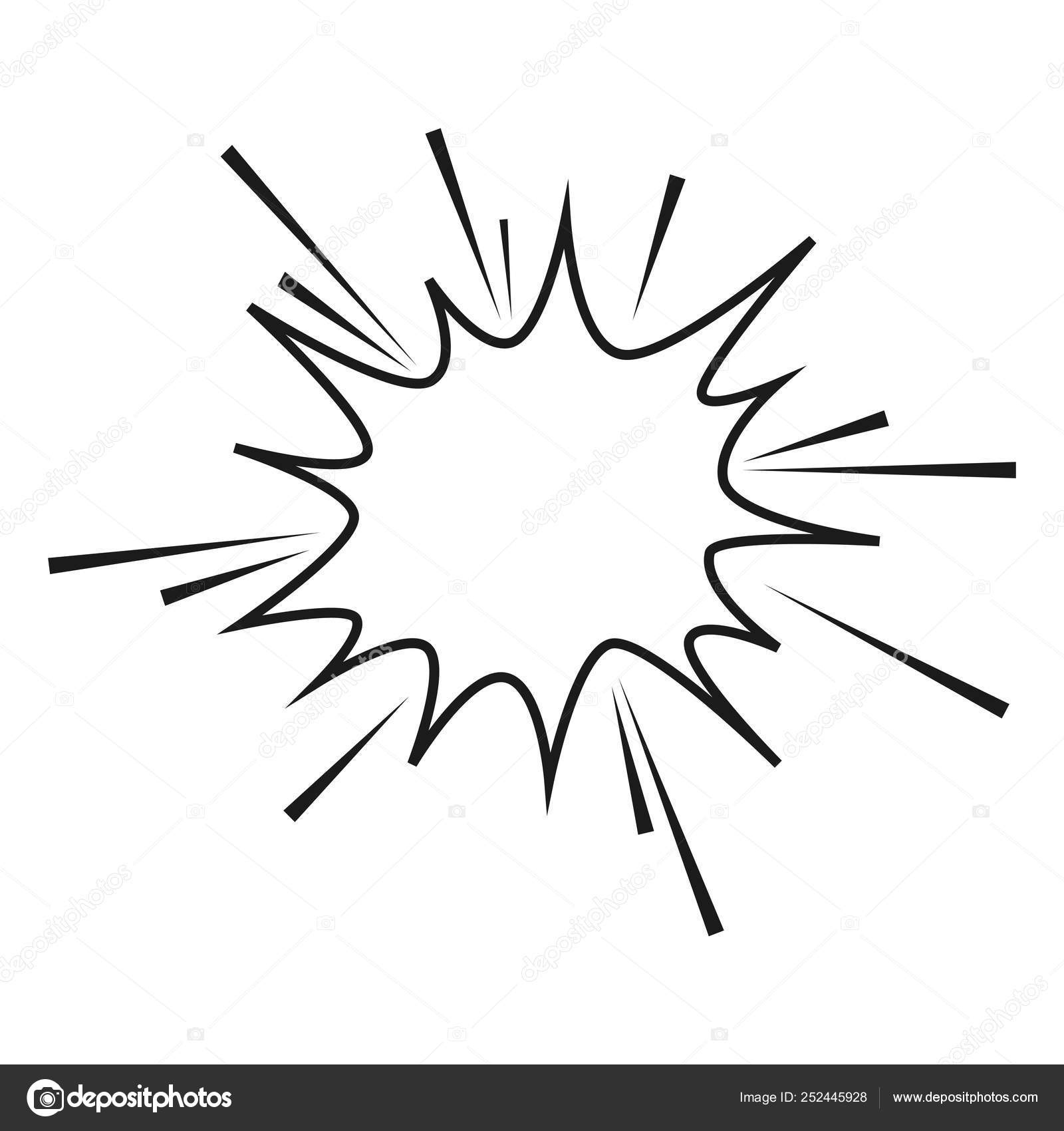 Comic Retro Speech Bubble Explosion Cartoon Vector Illustration Graphic Design Stock Vector by