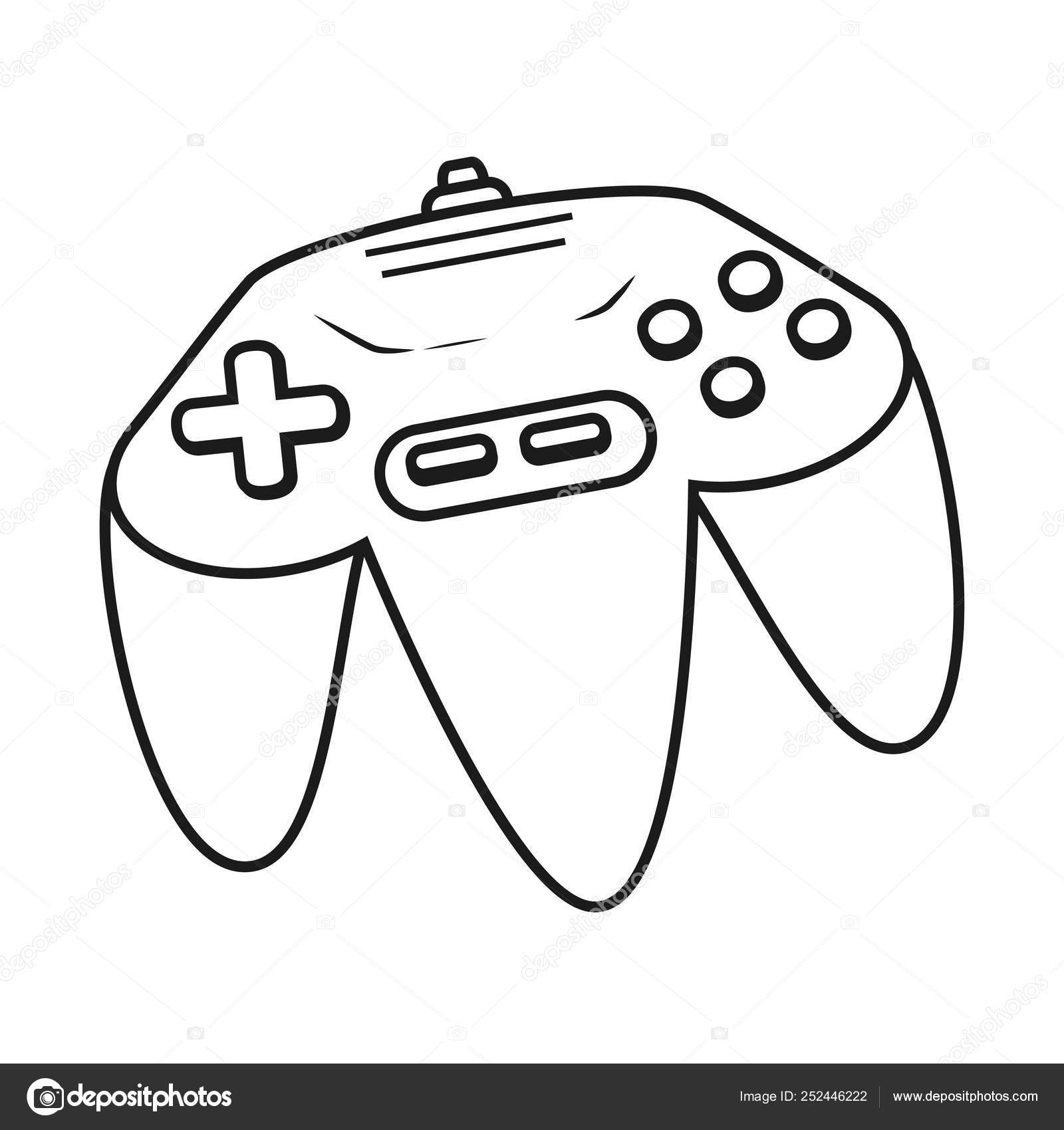 Como desenhar um CONTROLE de Vídeo Game 