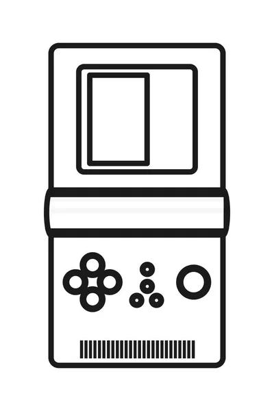 Retro Popkonst Bärbara Arcade Spel Tecknade Vektor Illustration Grafisk Design — Stock vektor