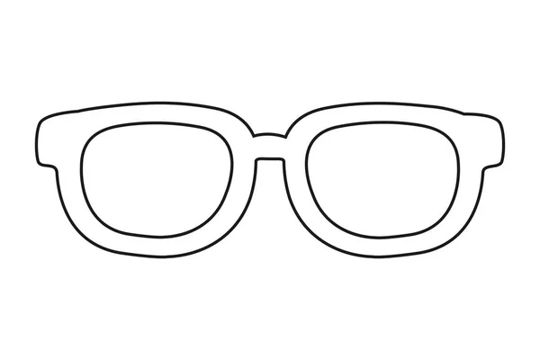 Casual Glasögon Tecknade Vektor Illustration Grafisk Design — Stock vektor