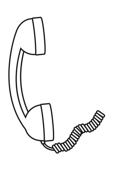 Retro Telefon Kreslené Vektorové Ilustrace Grafický Design — Stockový vektor