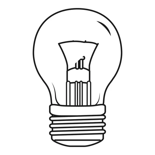 Ampoule Idée Dessin Animé Vecteur Illustration Conception Graphique — Image vectorielle