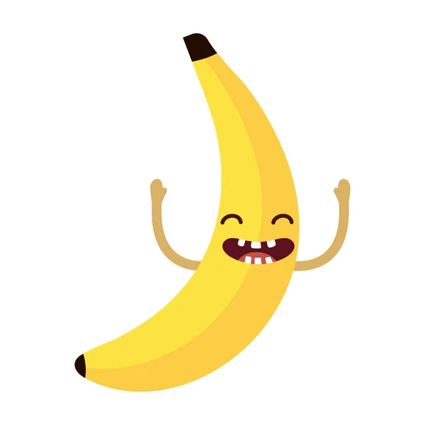 귀여운 바나나 일러스트 그래픽 디자인 — 스톡 벡터