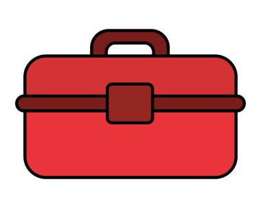 ilk yardım kutusu karikatür vektör çizim grafik tasarım