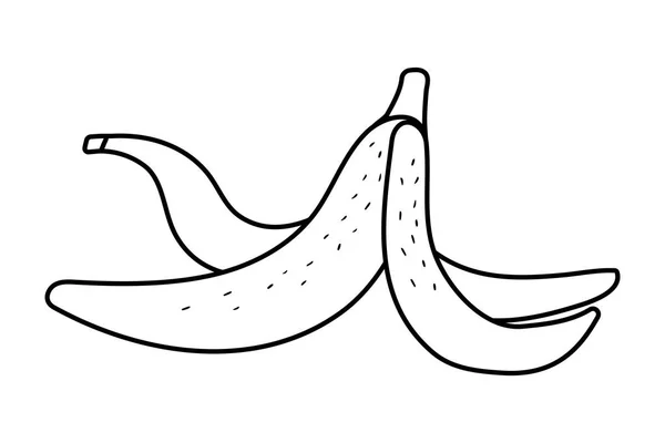 バナナの皮漫画ベクトル イラスト グラフィック デザイン — ストックベクタ