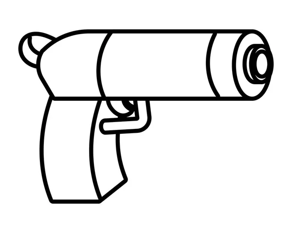 Pistola Juguete Pistola Dibujos Animados Vector Ilustración Diseño Gráfico — Archivo Imágenes Vectoriales