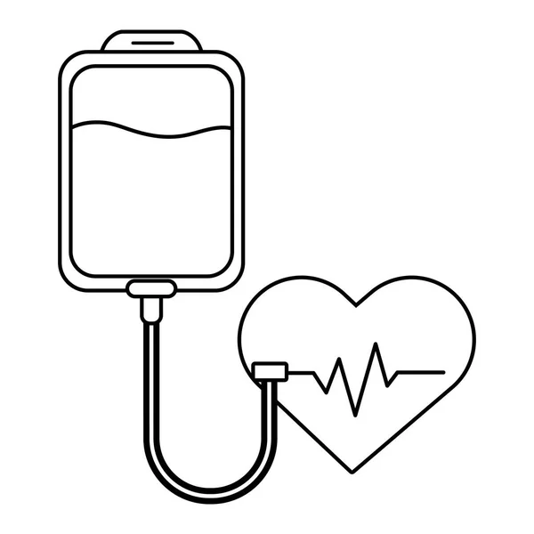 Gesundheitswesen Medizinischer Herzschlag Cartoon Vektor Illustration Grafik Design — Stockvektor