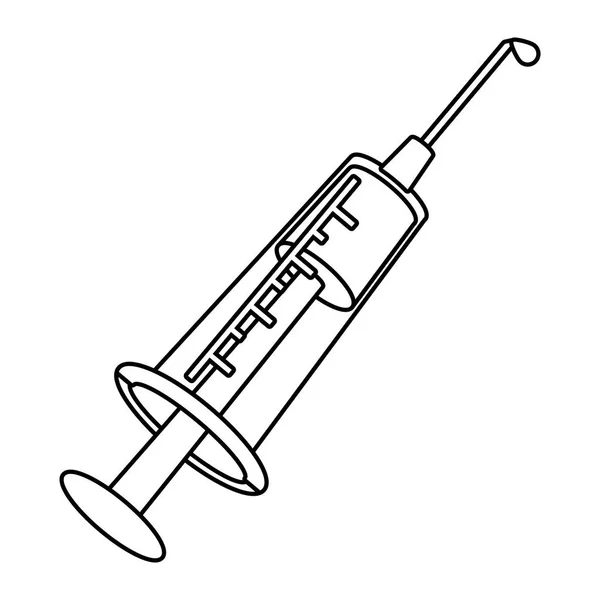 Healthcare Medical Syringe Cartoon Vector Illustration Graphic Design — Stock Vector