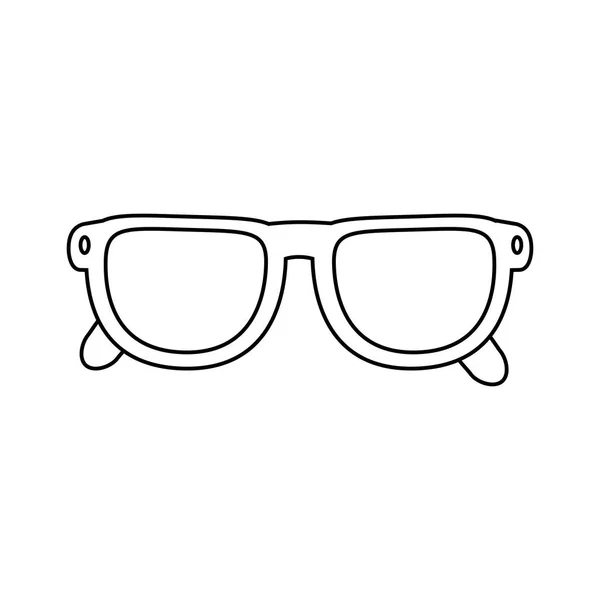 Szemüvegek Optikai Kiegészítő Ikon Vektoros Illusztráció Tervezés — Stock Vector