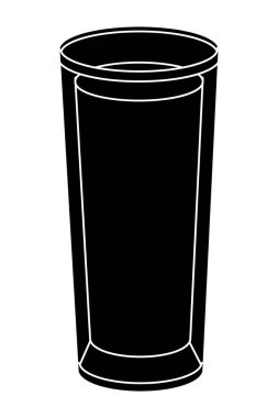 süt cam karikatür vektör çizim grafik tasarım