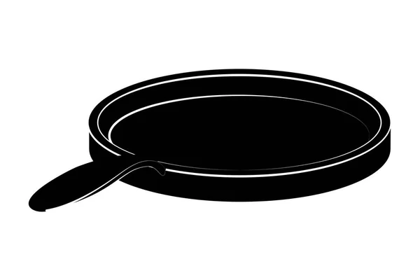 Cook Skillet Cartoon Vector Illustration Graphic Design — Stock Vector