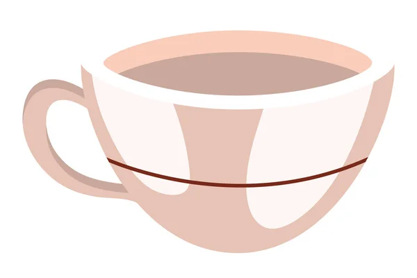 Πορσελάνη Κούπα Καφέ Κινούμενα Σχέδια Διανυσματικά Εικονογράφηση Γραφιστικής — Διανυσματικό Αρχείο