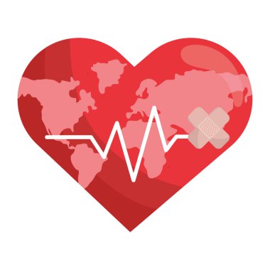 Eko kalp hızı tasarruf dünya bandaj sıva karikatür vektör çizim grafik tasarım ile zarar