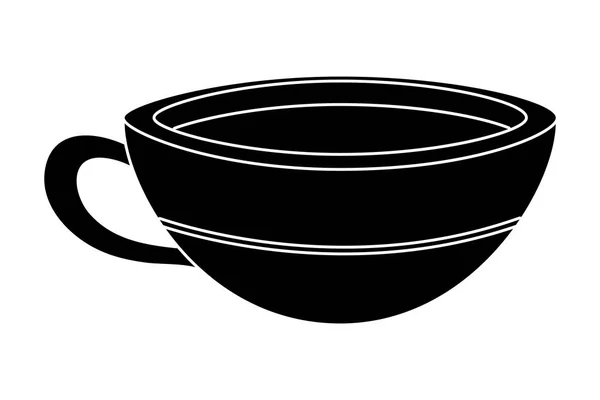 Porzellan Kaffeetasse Cartoon Vektor Illustration Grafik Design — Stockvektor