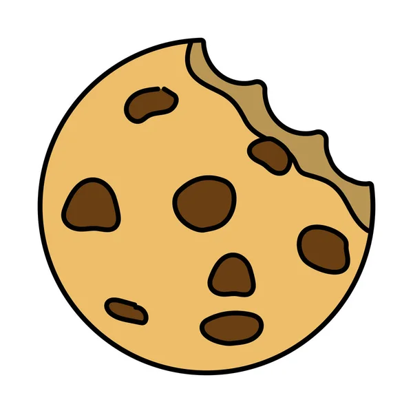 Zoete Cookie Cartoon Vector Illustratie Grafisch Ontwerp — Stockvector