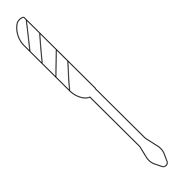 Kitchen Utensil Knife Cartoon Vector Illustration Graphic Design — Stock Vector