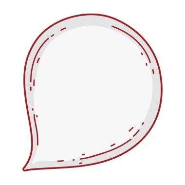 konuşma balonu mesaj simgesi vektör çizim tasarım