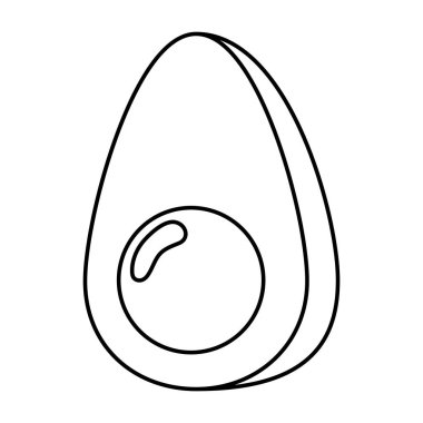 lezzetli lezzetli sebze avokado karikatür vektör çizim grafik tasarım