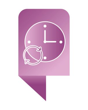 zaman saati Infographic düzen karikatür vektör çizim grafik tasarım