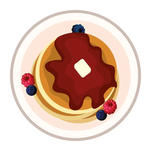 Смачна Смачна Їжа Вафлі Мультфільм Векторна Ілюстрація Графічний Дизайн — стоковий вектор