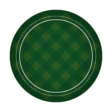 Patron yeşil İrlandalı vektör çizim grafik tasarım rozet