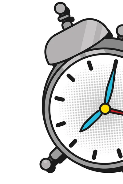 Tiempo Reloj Dibujos Animados Vector Ilustración Diseño Gráfico — Archivo Imágenes Vectoriales