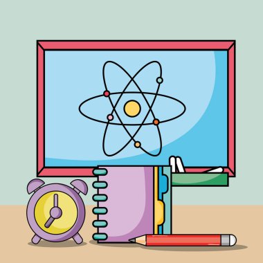 okul eşyaları vektör çizim kalem ve defter ile Yönetim Kurulu