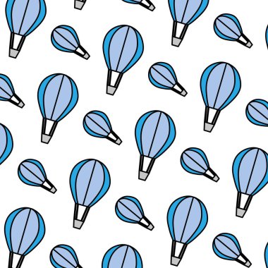 renk hava balon taşıma sinek arka plan vektör çizim