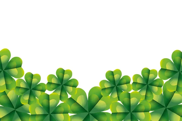 Čtyři Leaf Clover Vektorové Ilustrace — Stockový vektor